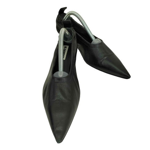 ジルサンダー JIL SANDER ポインテッドトゥバレリーナフラットシューズ レディース JPN:37