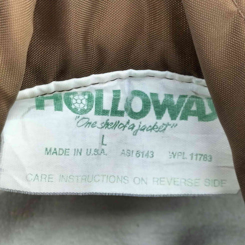 ホロウェイ HOLLOWAY USA製 フロント刺繍 コーチジャケット メンズ import:L
