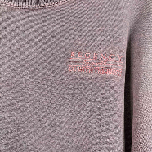 SANTEE HVYWT 90S USA製 フロント刺繍 クルーネックスウェット メンズ import:XL
