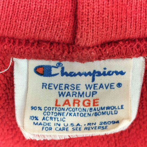 チャンピオン Champion REVERSE WEAVE 80S トリコタグ プルオーバーパーカー メンズ import:L