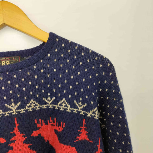 ダブルアールエルラルフローレン RRL RALPH LAUREN 90s 三つ星 初期タグ NORDIC PATTERN WOOL SWEATER ノルディック柄 バーズアイ ウールセーター メンズ JPN:L
