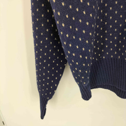 ダブルアールエルラルフローレン RRL RALPH LAUREN 90s 三つ星 初期タグ NORDIC PATTERN WOOL SWEATER ノルディック柄 バーズアイ ウールセーター メンズ JPN:L