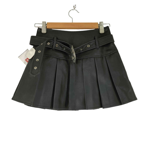 MACYMCCOY フェイクレザー プリーツスカート レディース JPN:S