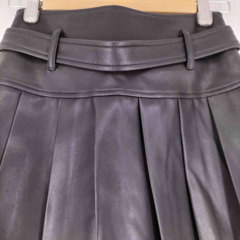 MACYMCCOY フェイクレザー プリーツスカート レディース JPN:S