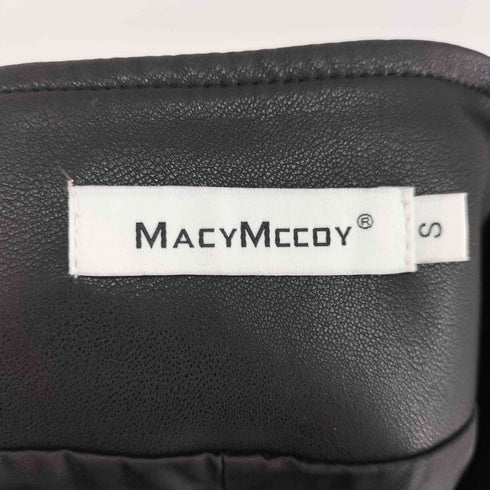 MACYMCCOY フェイクレザー プリーツスカート レディース JPN:S