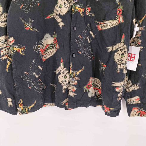 ショット Schott 総柄 L/S シャツ メンズ import:S
