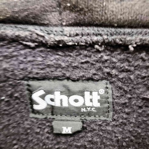 ショット Schott HEAVYWEIGHT ZIP HOODIE ヘビーウエイト ジップフーディー メンズ import:M