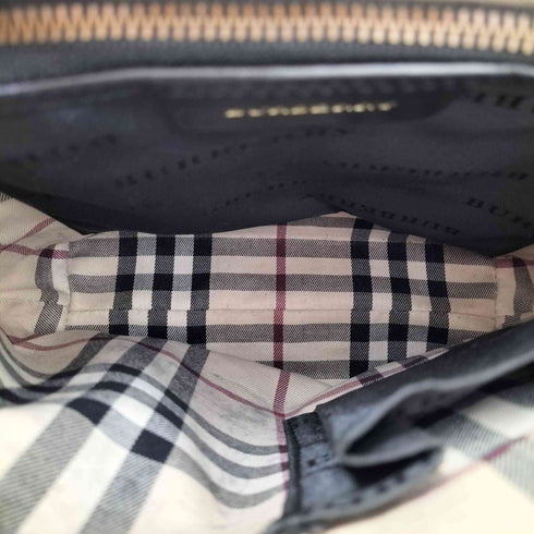 バーバリー BURBERRY 裏地ノバチェック レザー ショルダーバッグ レディース