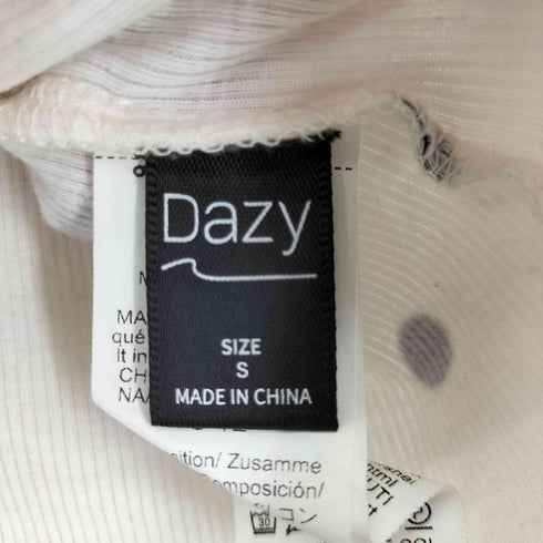 デイジー DAZY ヘンリーネック ドット カットソー レディース