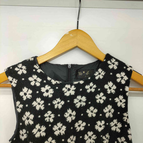 トゥービーバイアニエスベー To b. by agnes b. 花柄ジャガードノースリーブワンピース レディース JPN:36