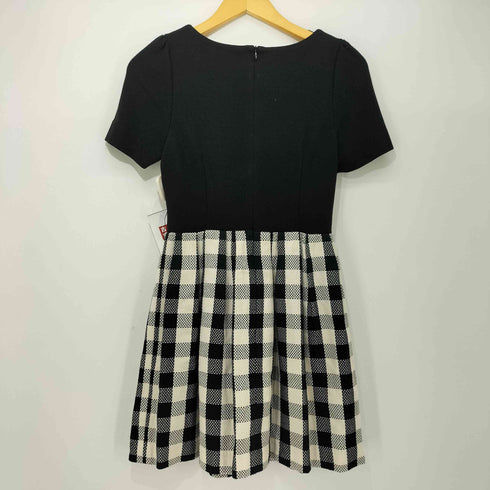 トゥービーバイアニエスベー To b. by agnes b. チェックスカート切替ショートスリーブワンピース レディース JPN:36