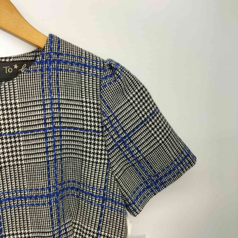 トゥービーバイアニエスベー To b. by agnes b. チェックショートスリーブワンピース レディース JPN:36
