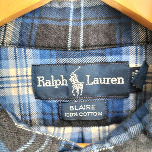 ラルフローレン RALPH LAUREN BLAIRE スモールポニー刺繍 チェック L/S BD シャツ メンズ import:L