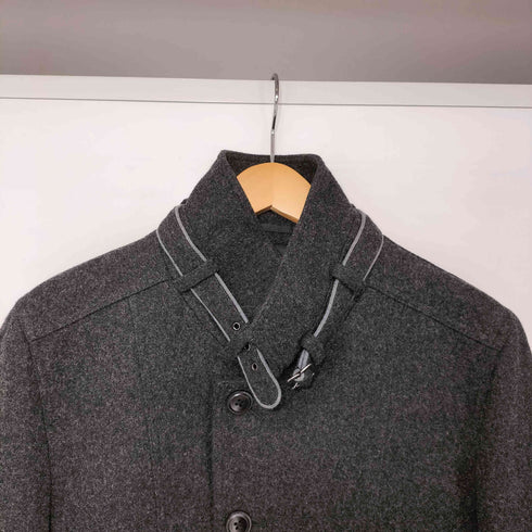 ミッシェルクランオム MICHEL KLEIN HOMME スタンドカラーウールショートステンカラーコート メンズ JPN:46