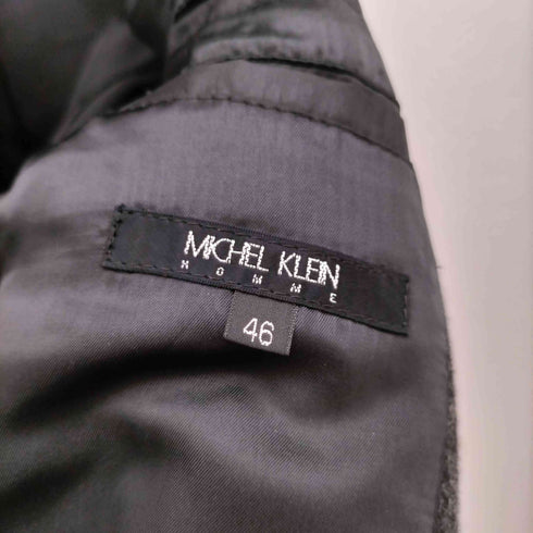 ミッシェルクランオム MICHEL KLEIN HOMME スタンドカラーウールショートステンカラーコート メンズ JPN:46