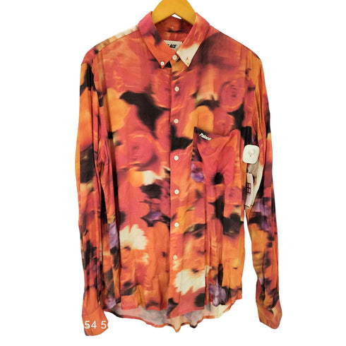 パレス PALACE 19SS BLURRY FLOWER SHIRT ブラーリー フラワー L/S レーヨン 100% シャツ メンズ import:M