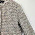 ザラ ZARA ツイード ノーカラー比翼ジップジャケット レディース S