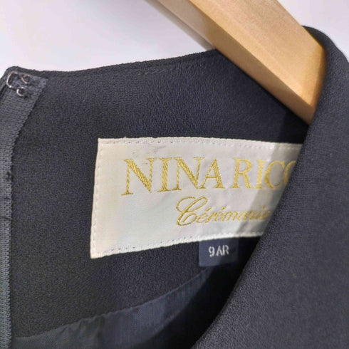 ニナリッチ NINA RICCI ラウンドカラーテーラードジャケット ショートスリーブワンピース セットアップ レディース 9AR