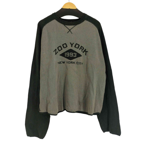 ズーヨーク ZOO YORK 90-00S ラグランスリーブコットンニット メンズ import:XL