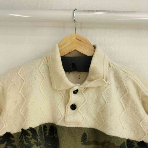ライカ RAIKA 総柄刺繍 3D ポロニット レディース import:M