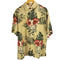カリビアン Caribbean シルクレーヨン混 ボタニカル柄 S/S アロハシャツ メンズ import:L