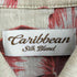 カリビアン Caribbean シルクレーヨン混 ボタニカル柄 S/S アロハシャツ メンズ import:L