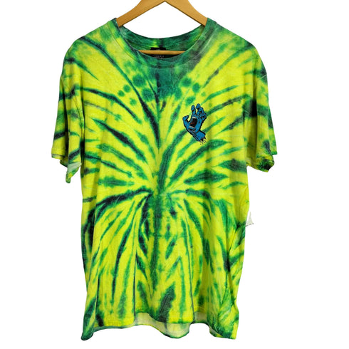 サンタクルズ SANTA CRUZ タイダイ柄 スクリーミングハンド 両面プリント S/S Tシャツ メンズ import:L