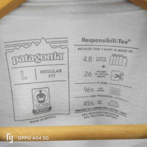 パタゴニア patagonia 21SS P-6 Label Pocket Responsibili Tee ラベル ポケット レスポンシビリティー S/S Tシャツ メンズ import:L