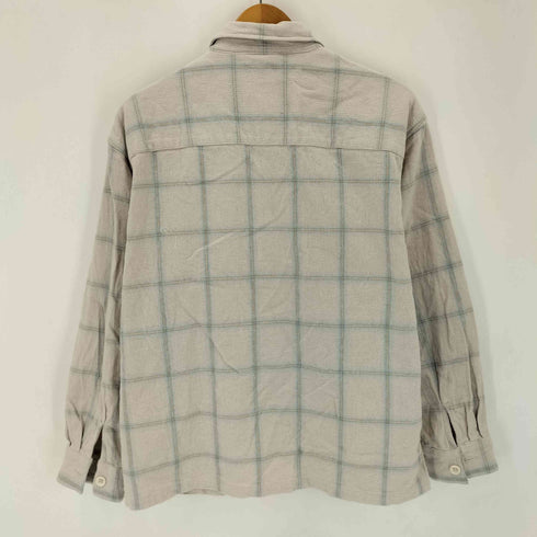 インヘリット INHERIT チェック柄 コットン L/S ボックスシャツ メンズ import:M