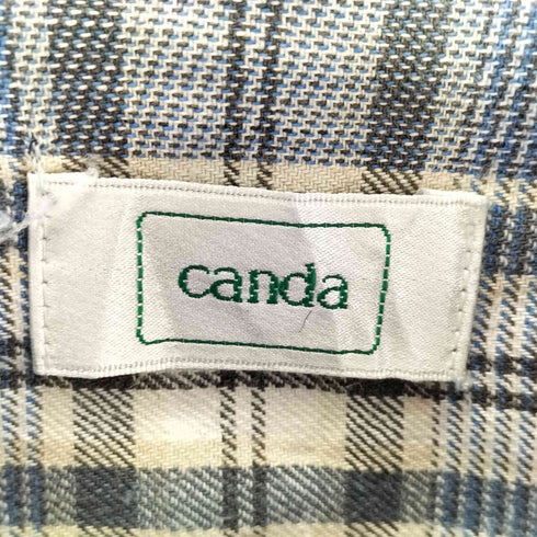 キャンダ CANDA チェック柄 L/S シャツ メンズ 43-44 17-17 1/2