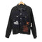 ザラ ZARA ペイント ダメージ加工 デニムジャケット メンズ import:M