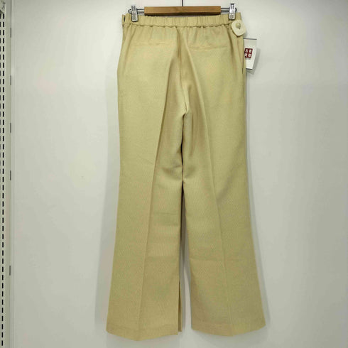 アダムエロペ Adam et Rope ダブルリネンライクフレアパンツ レディース JPN:38
