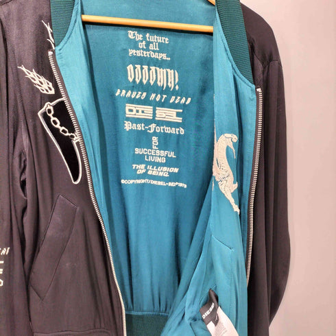 ディーゼル DIESEL J-SMOAK-EMBRO リバーシブル スーベニアジャケット スカジャン メンズ import:M