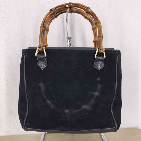 グッチ GUCCI OLD バンブー スエード ハンドバッグ レディース
