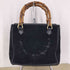 グッチ GUCCI OLD バンブー スエード ハンドバッグ レディース
