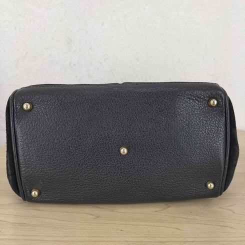 グッチ GUCCI OLD バンブー スエード ハンドバッグ レディース