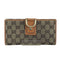 グッチ GUCCI GGキャンバス Wホック 長財布 レディース