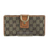 グッチ GUCCI GGキャンバス Wホック 長財布 レディース