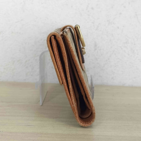 グッチ GUCCI GGキャンバス Wホック 長財布 レディース
