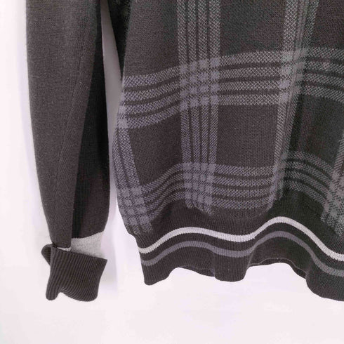 フレッドペリー FRED PERRY タータン パネル Vネック セーター メンズ import:L