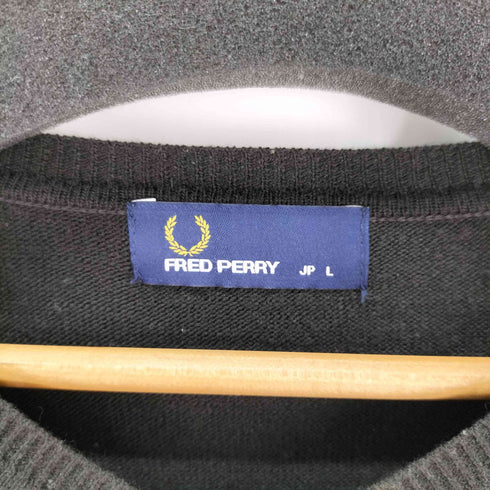 フレッドペリー FRED PERRY タータン パネル Vネック セーター メンズ import:L