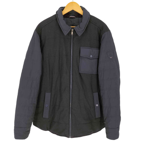 トミーヒルフィガー TOMMY HILFIGER 素材切替 ウール混 ブルゾン メンズ import:XL