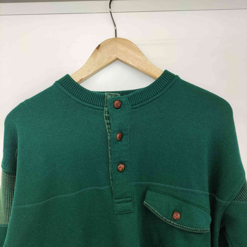 90s PIA SPORTS バスケットボタン 切替 ウール プルオーバー ニット セーター メンズ