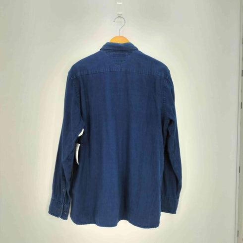 トミーヒルフィガー TOMMY HILFIGER Real Indigo コットン 裏地チェック ボタンダウンシャツ メンズ JPN:XL