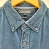 トミーヒルフィガー TOMMY HILFIGER Real Indigo コットン 裏地チェック ボタンダウンシャツ メンズ JPN:XL