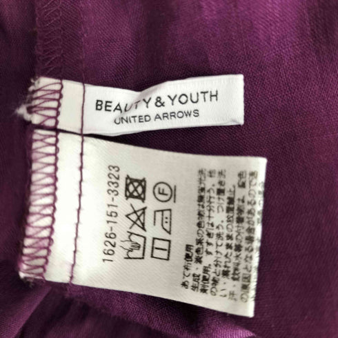 ビューティーアンドユースユナイテッドアローズ BEAUTY & YOUTH UNITED ARROWS バックリボンノースリーブワンピース レディース