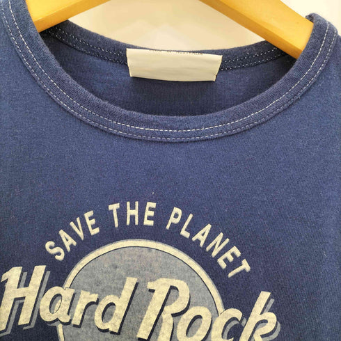 ハードロックカフェ Hard Rock Cafe SAVE THE PLANET SURFERS PARADISE プリント ショート丈 半袖Tシャツ レディース import:M