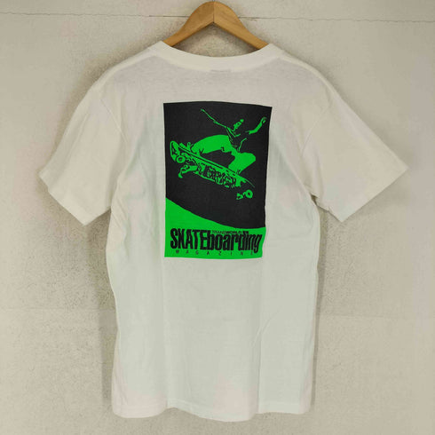 オニータ ONEITA 90-00s USA製 袖裾シングル Transworld Skateboarding Magazine クルーネック 半袖Tシャツ メンズ import:M