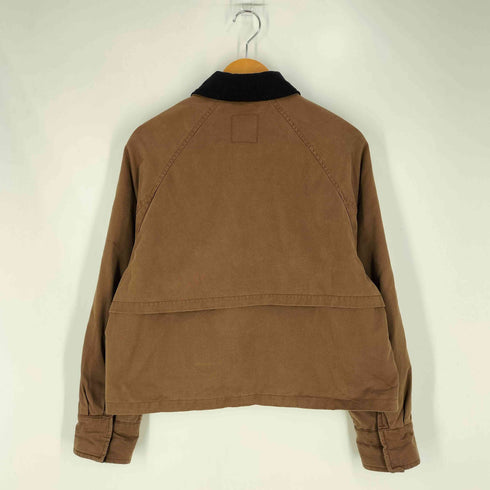 ザラ ZARA コントラストカラー ワックス ジャケット レディース import:S