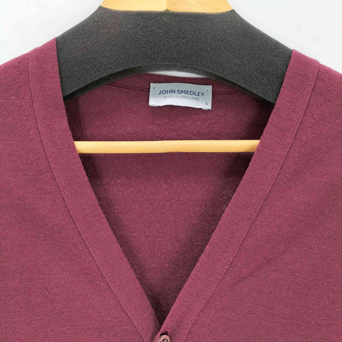ジョンスメドレー JOHN SMEDLEY ウール100% Vネックニットカーディガン メンズ import:S